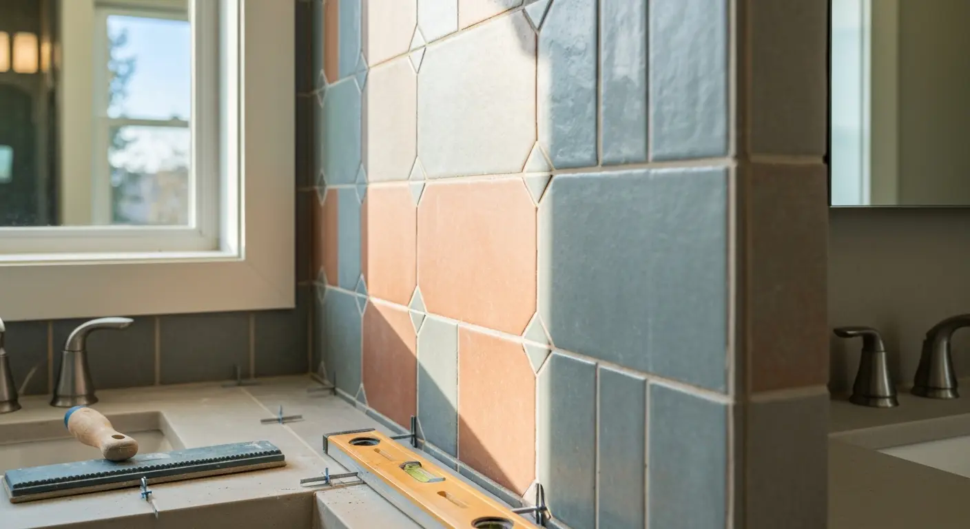 Accent wall tile design