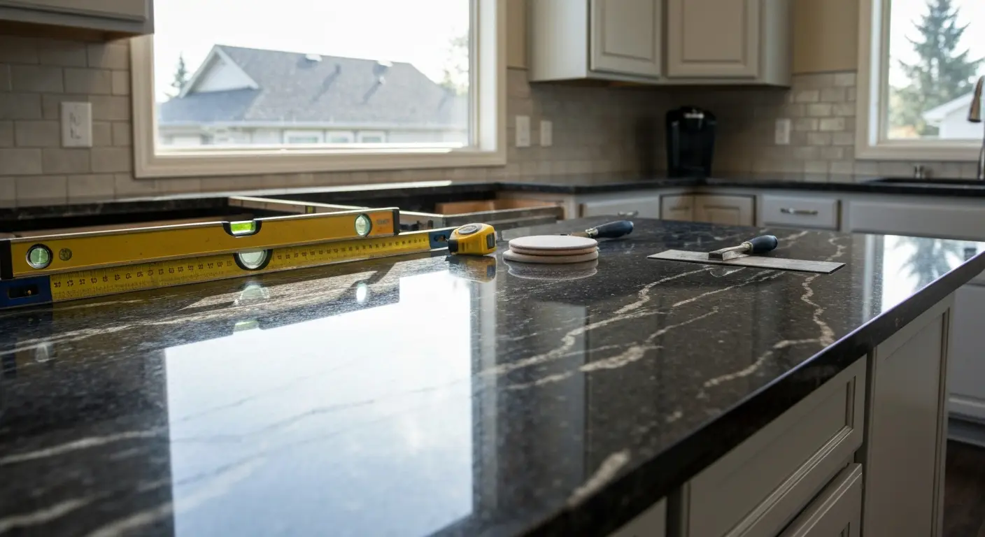 Granite countertop installation