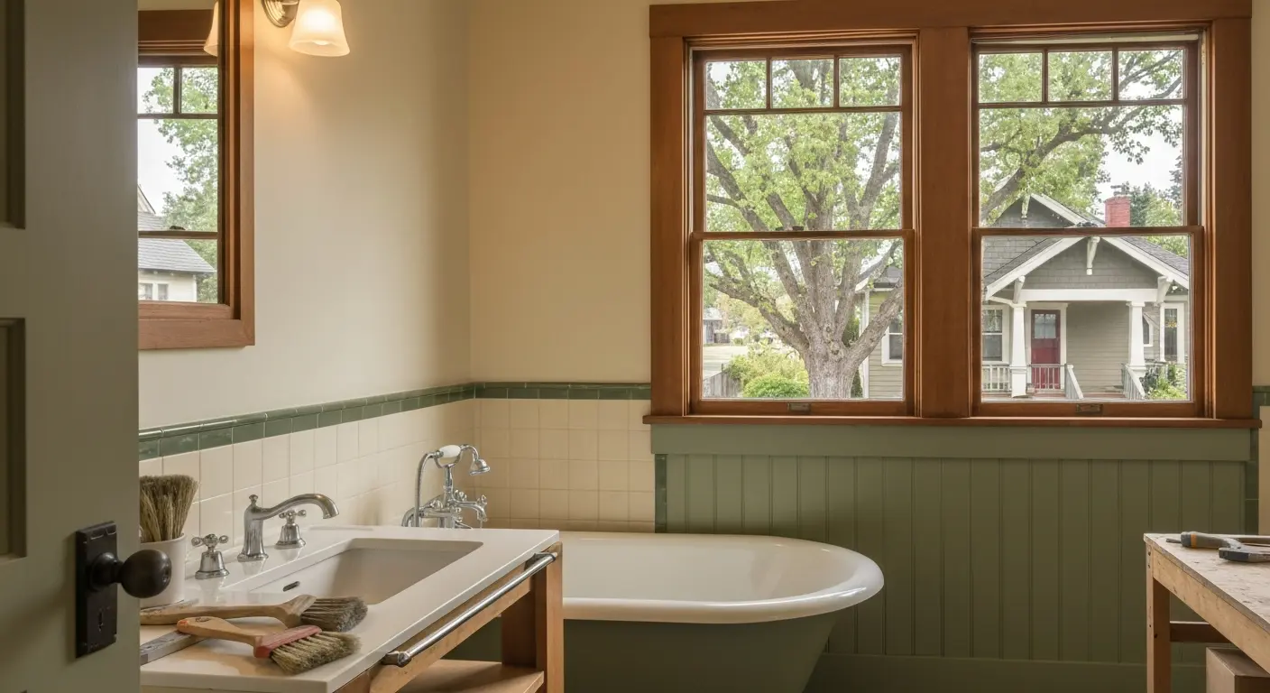 Historic bathroom remodel