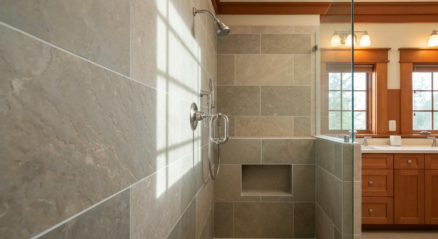 Tile shower installation