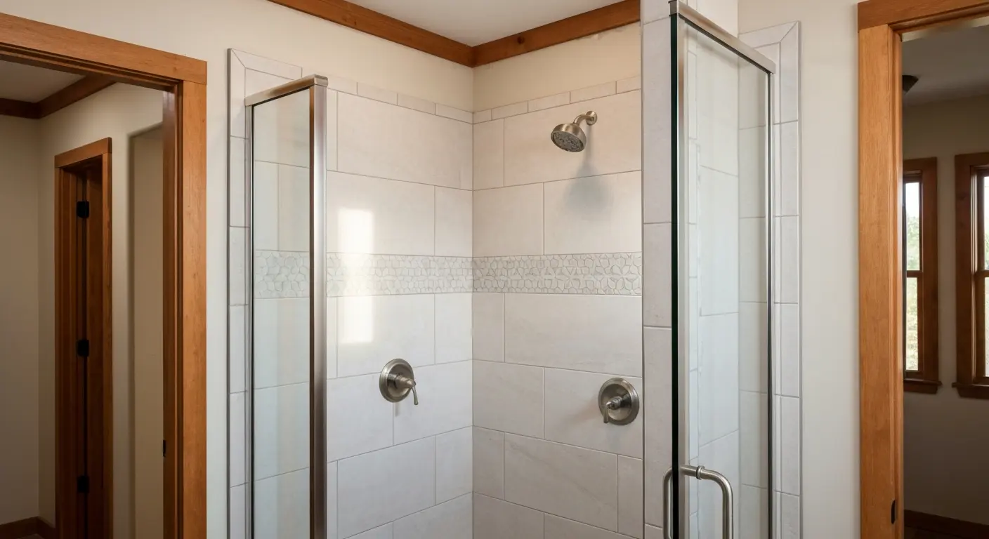 Tile shower installation