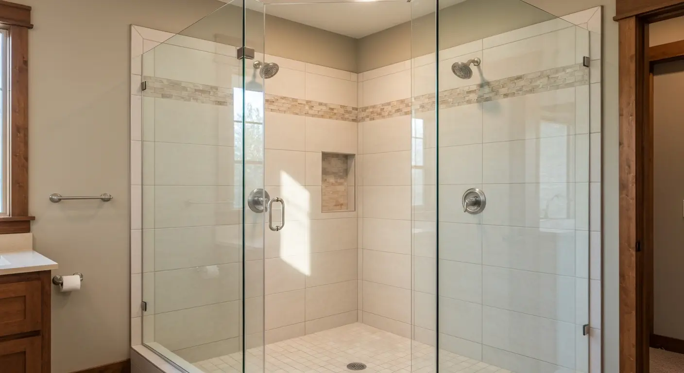 Walk-in shower installation