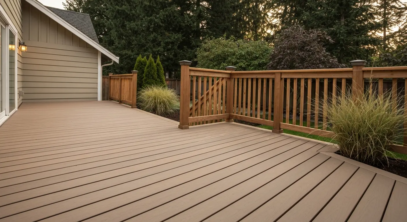 Ground level deck installation