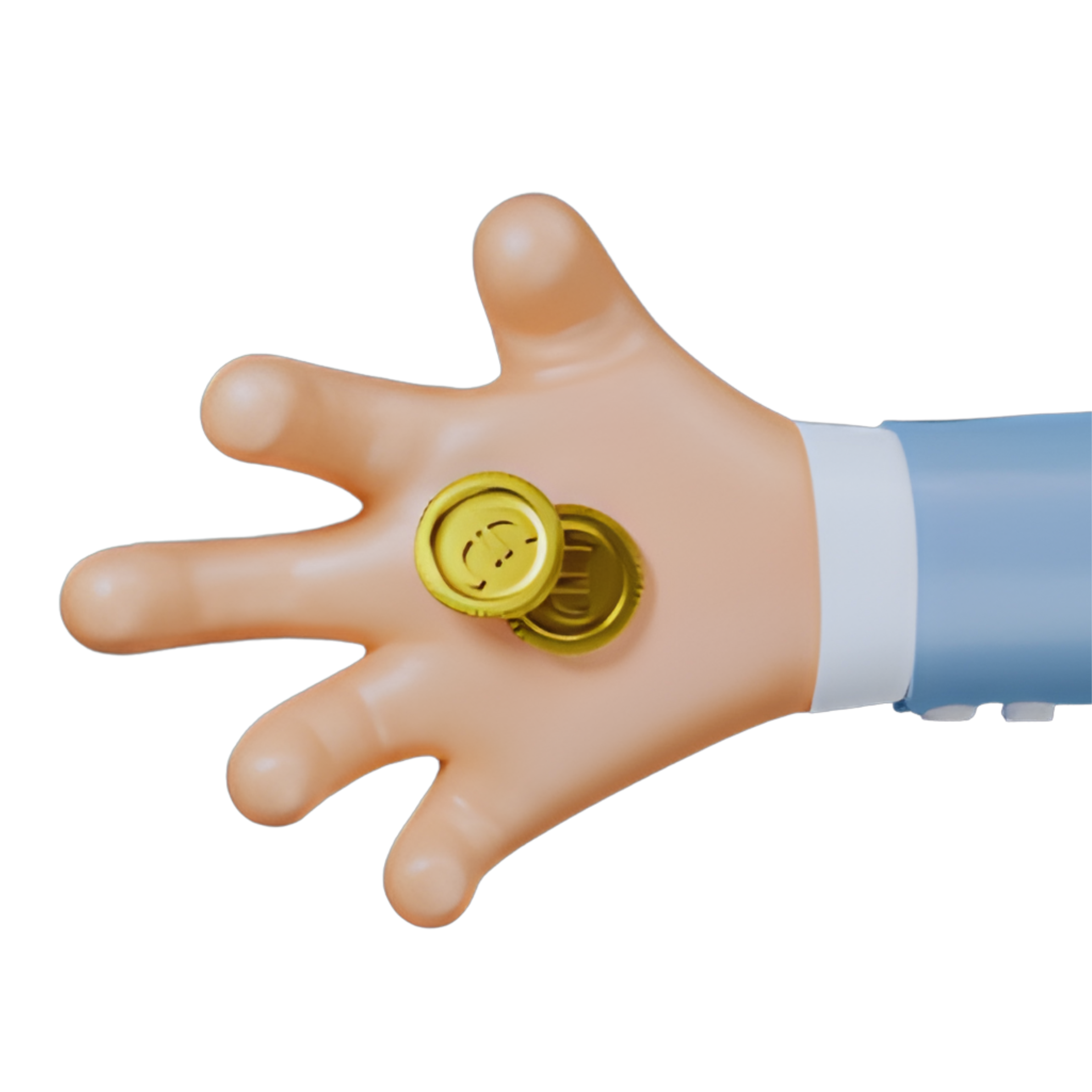 Right Hand with Coins