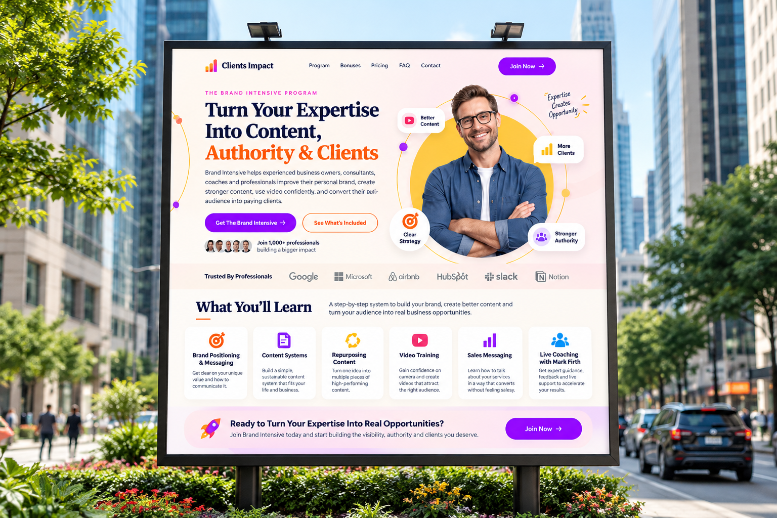 Clients Impact, Brand Intensive, Websites