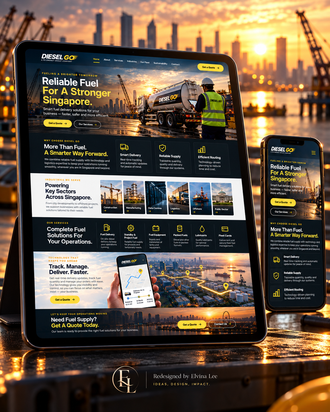 Diesel Go redesign concept, Websites