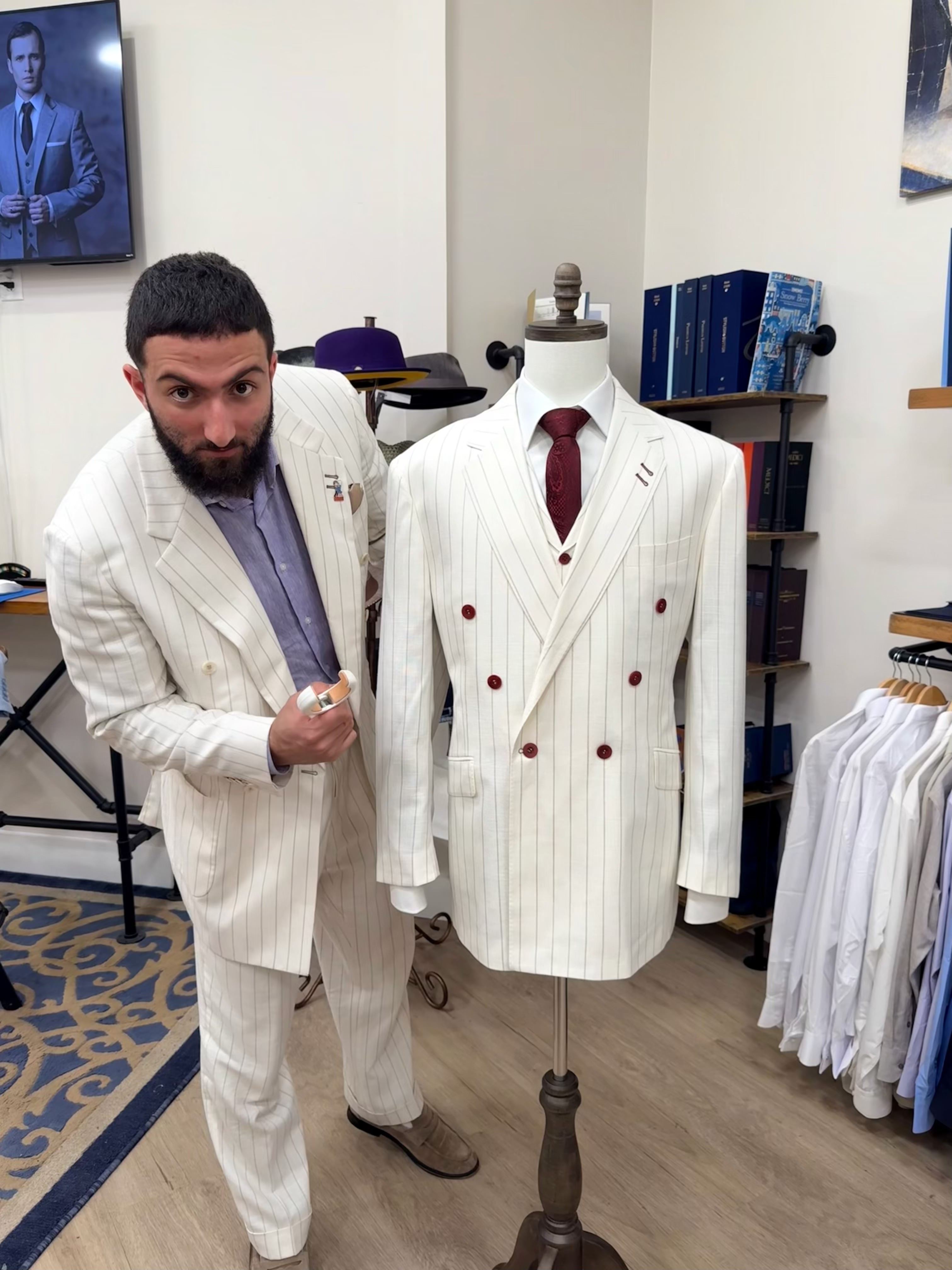 Avanti Milano master tailor at work