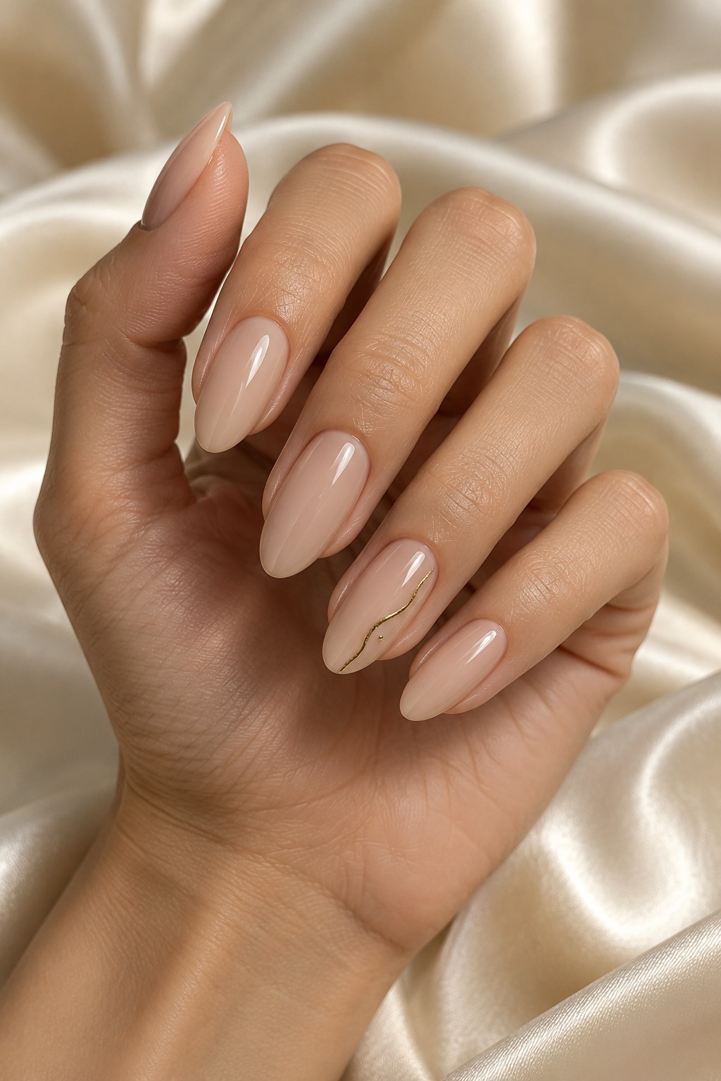 Elegant neutral manicure