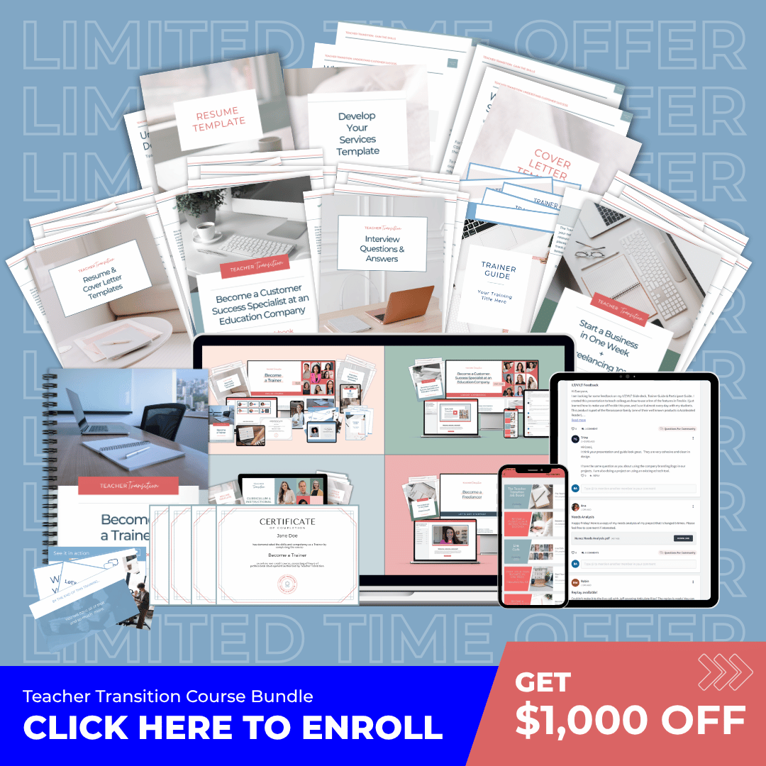 The Teacher Transition Bundle course preview