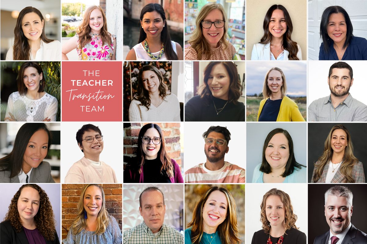 The Teacher Transition team: 23 team members