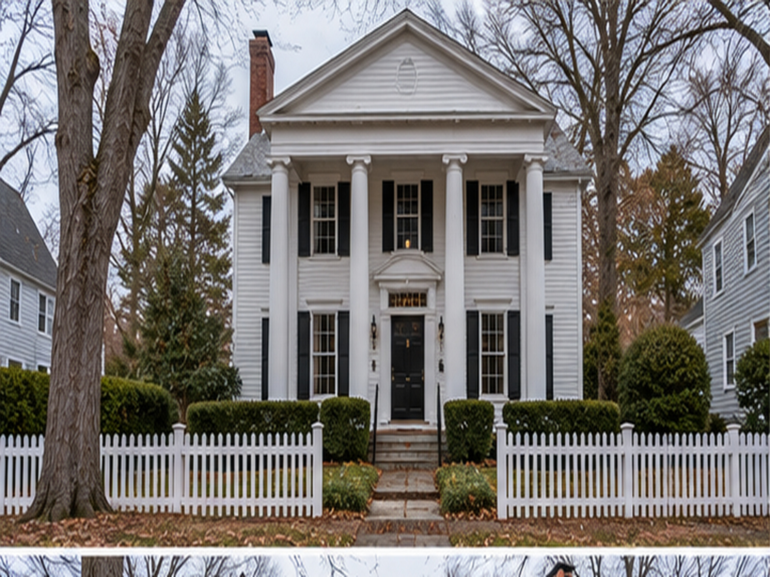 Greek Revival home, before