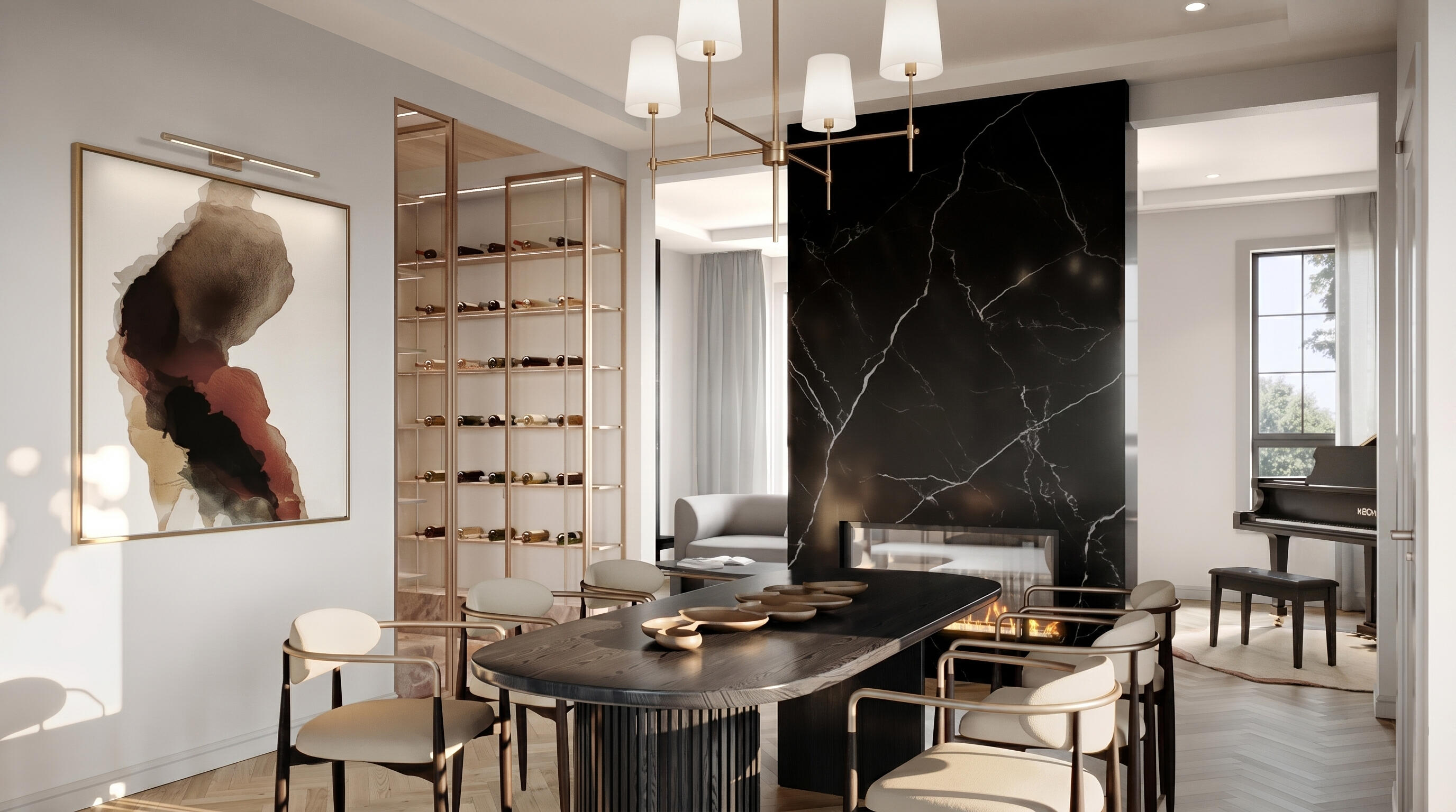 Abacot Hill dining room rendering