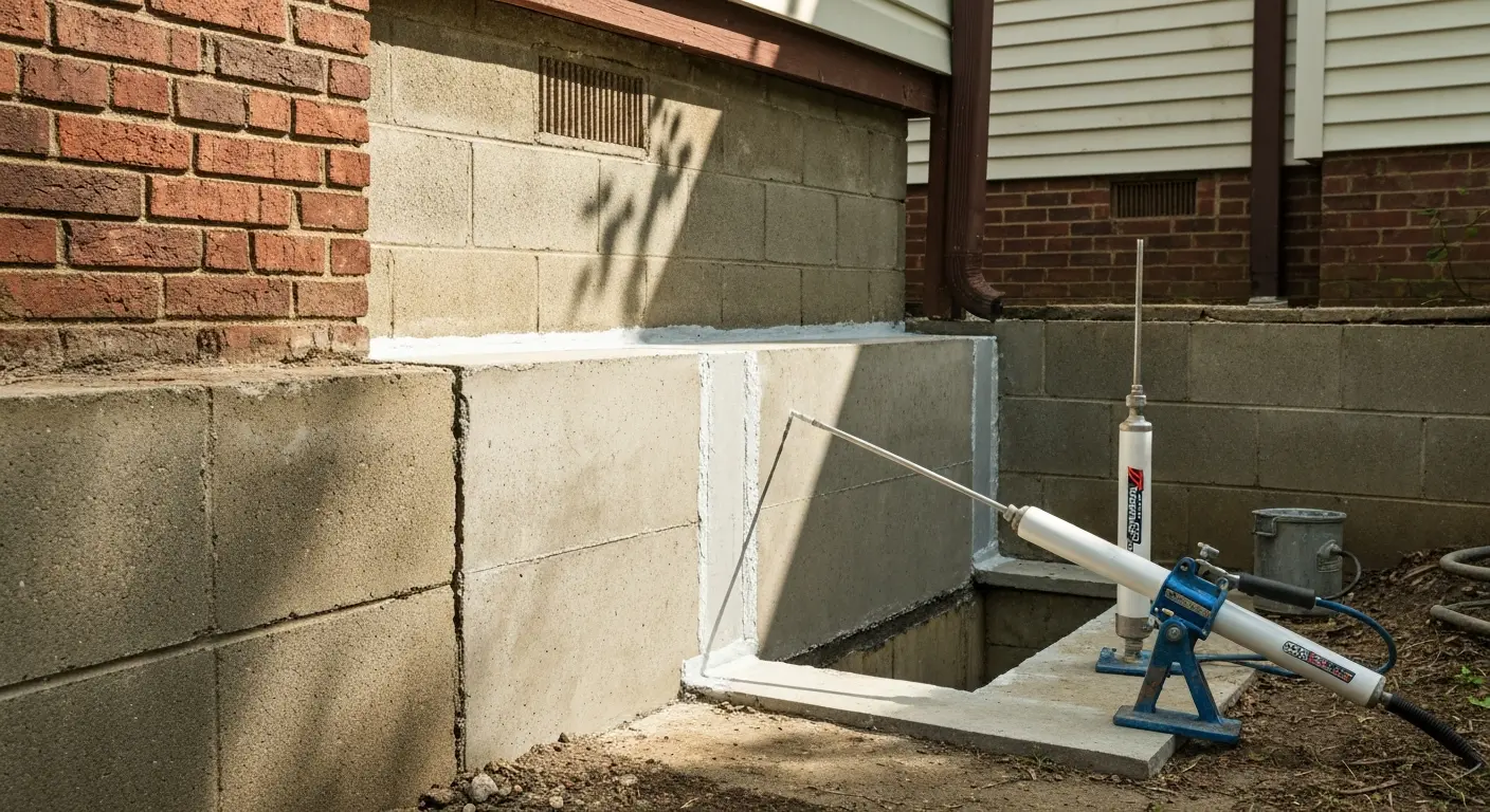Foundation crack repair in Greensboro