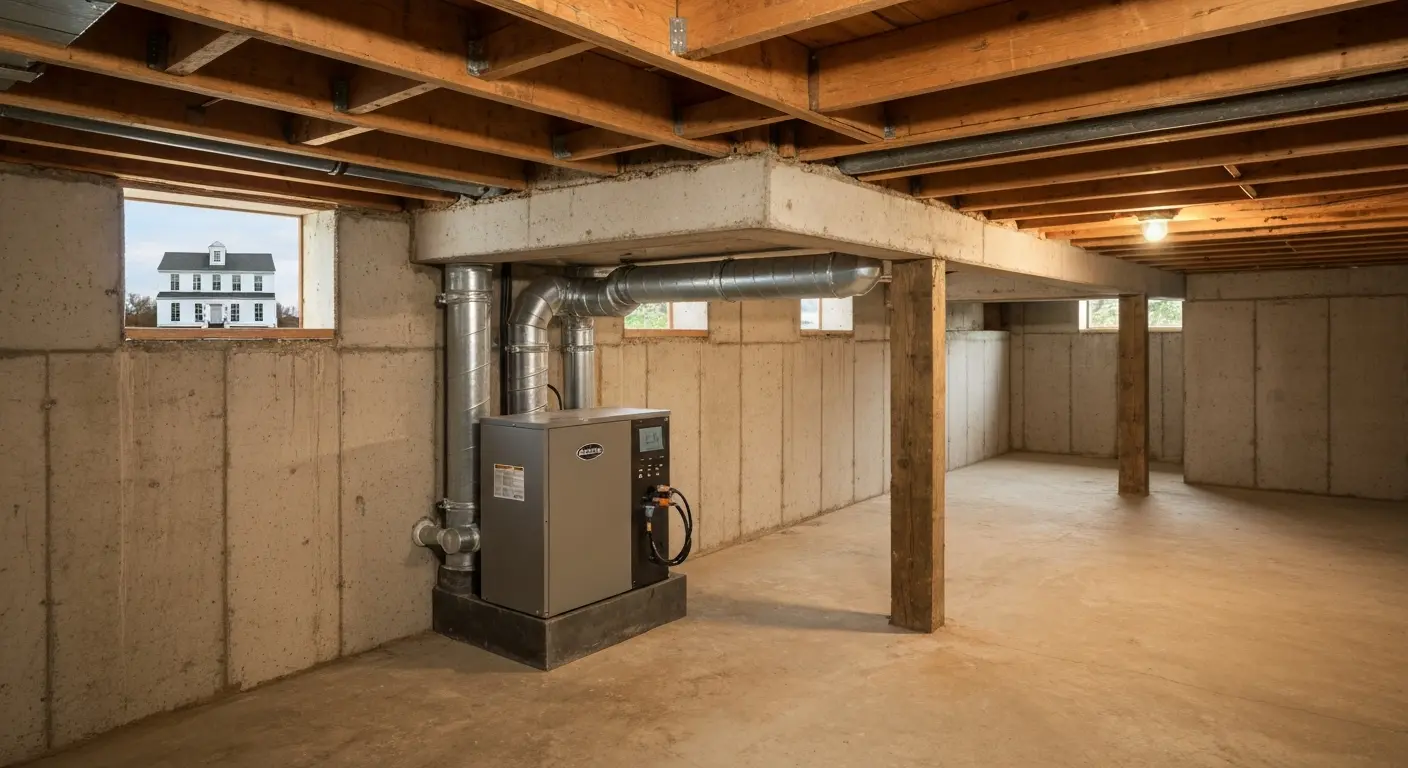 Crawl space dehumidifier