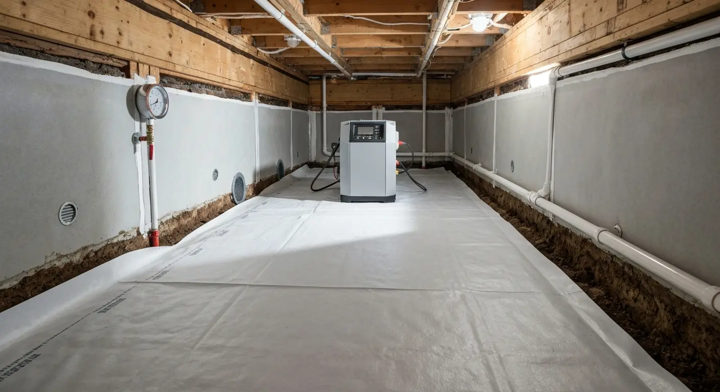 Mold prevention in crawlspace