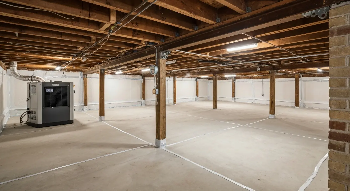 Mold prevention in treated crawlspace