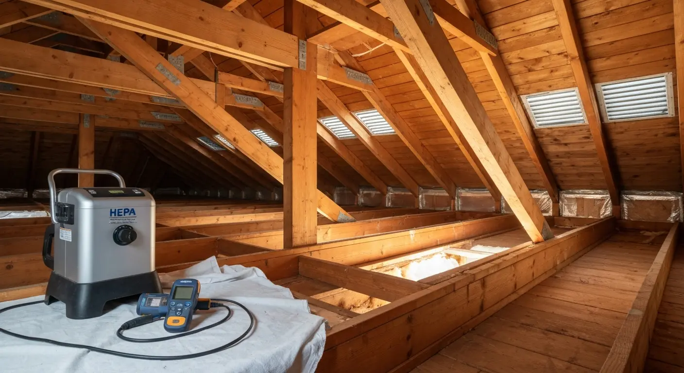 Attic mold removal