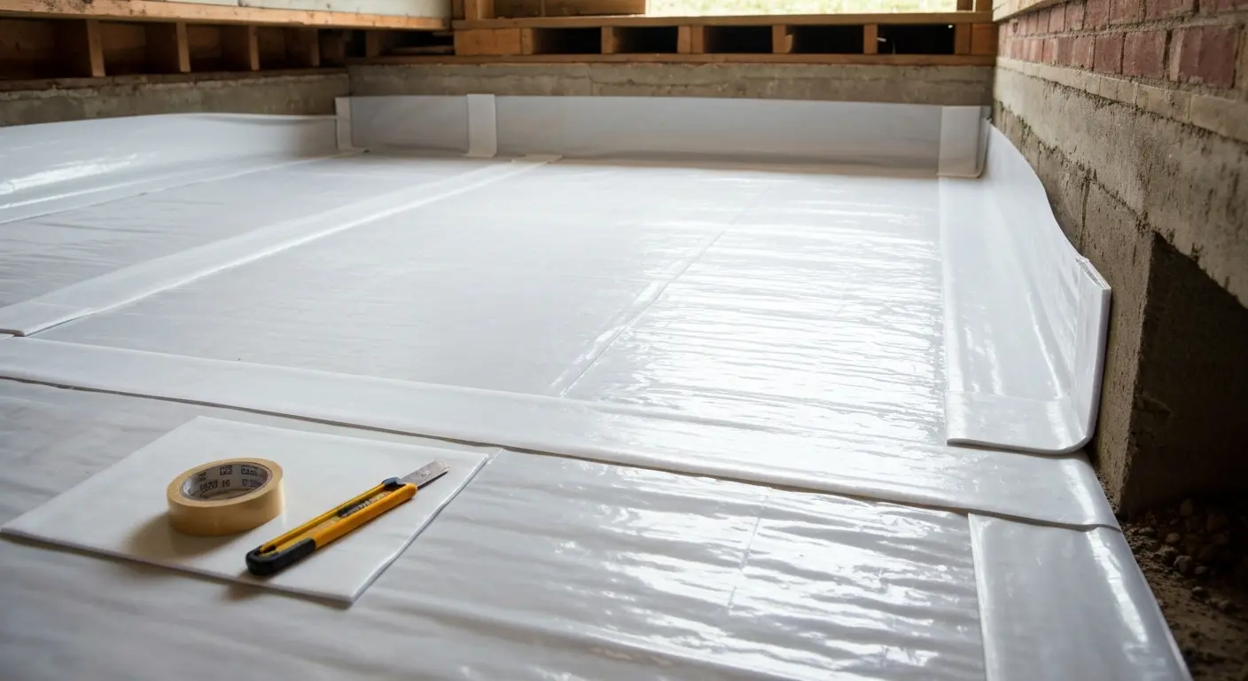 Vapor barrier moisture control