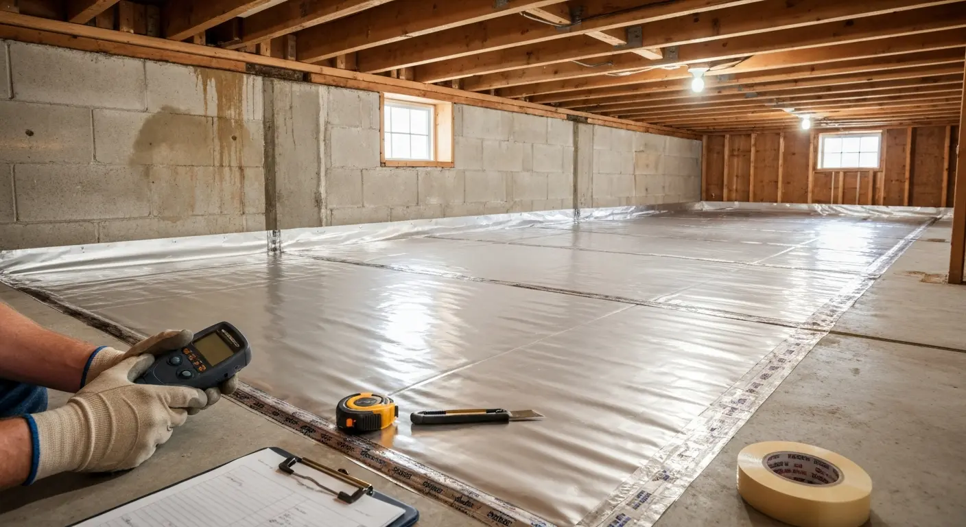 Vapor barrier installation
