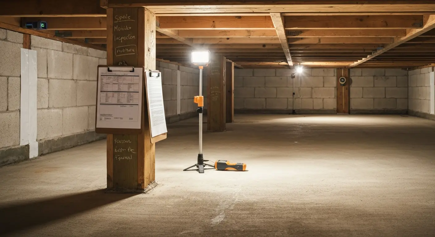 Crawlspace inspection and assessment