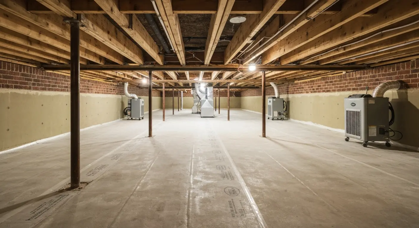 Mold prevention in crawlspace