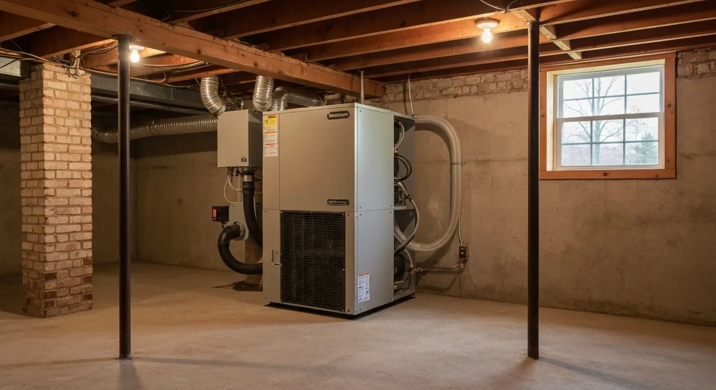 Crawlspace dehumidifier installation