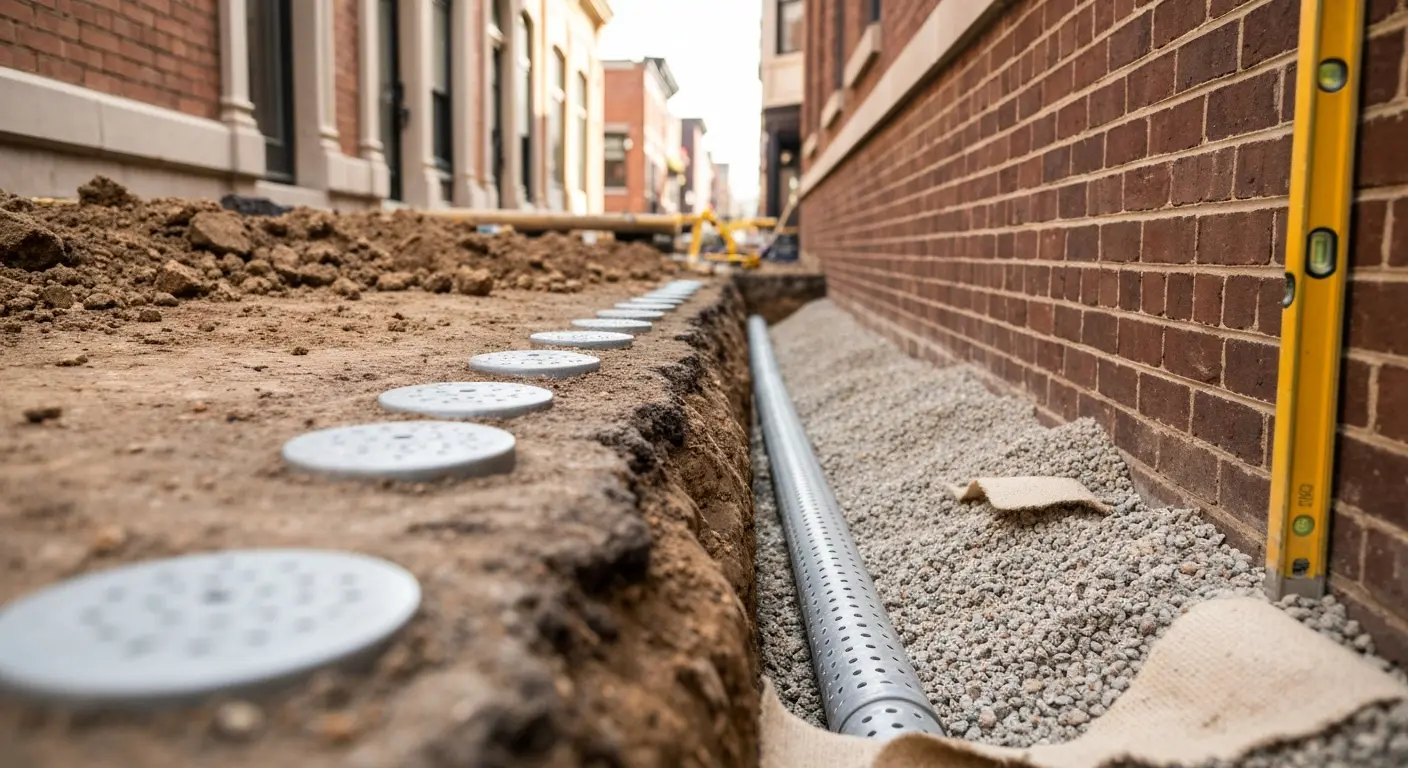 Moisture control drainage system