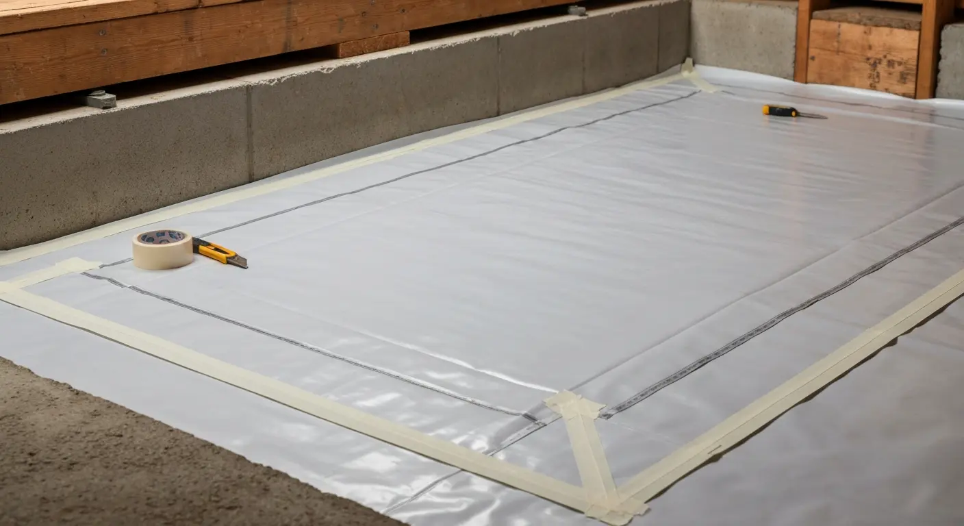 Crawlspace encapsulation installation