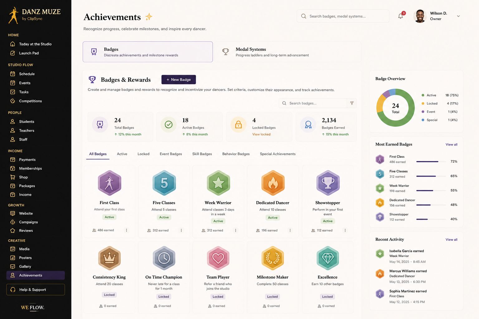 Achievements Badges