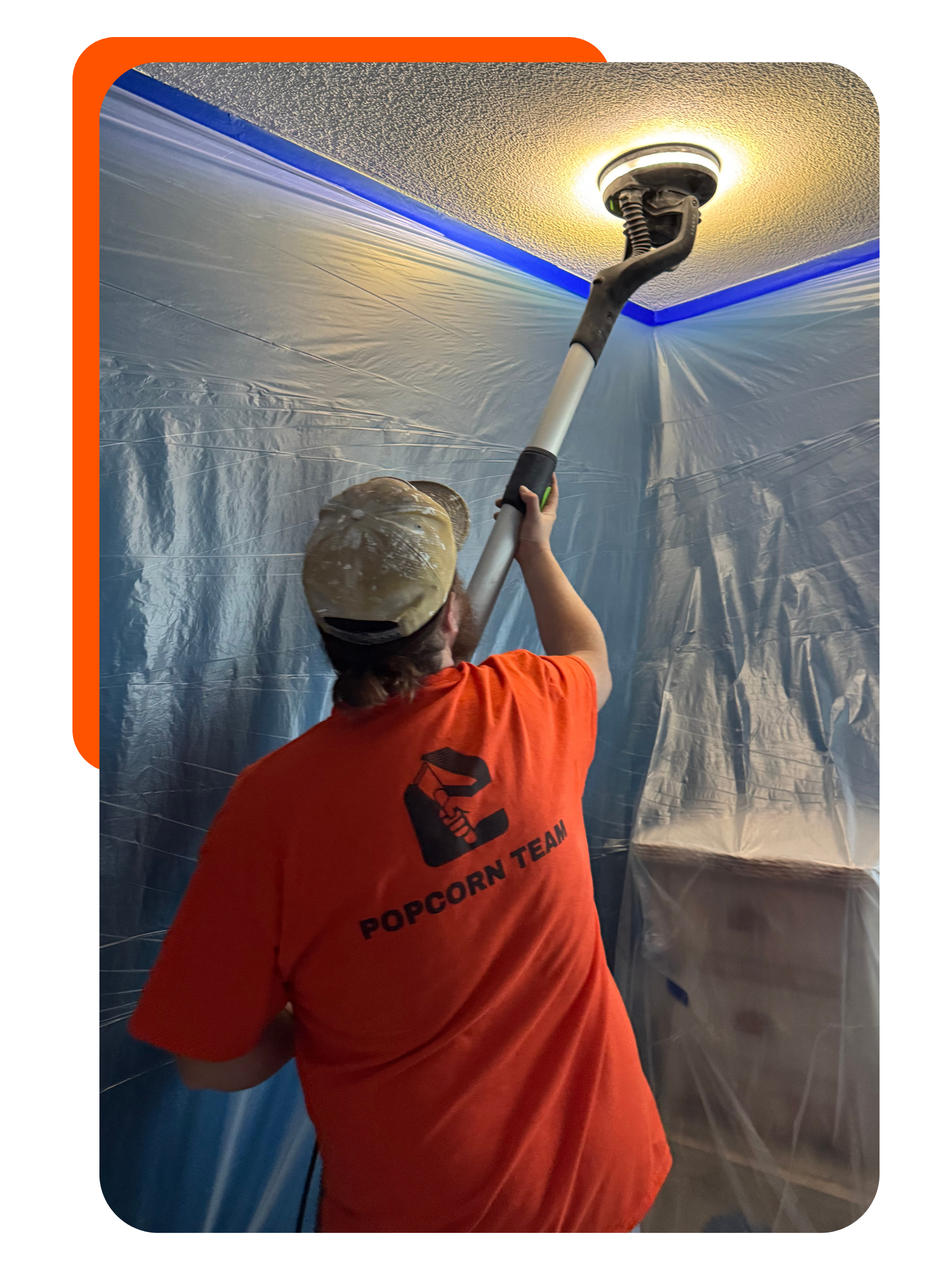 Expert popcorn ceiling removal in Jacksonville with smooth, knockdown, and tongue-and-groove finishes.