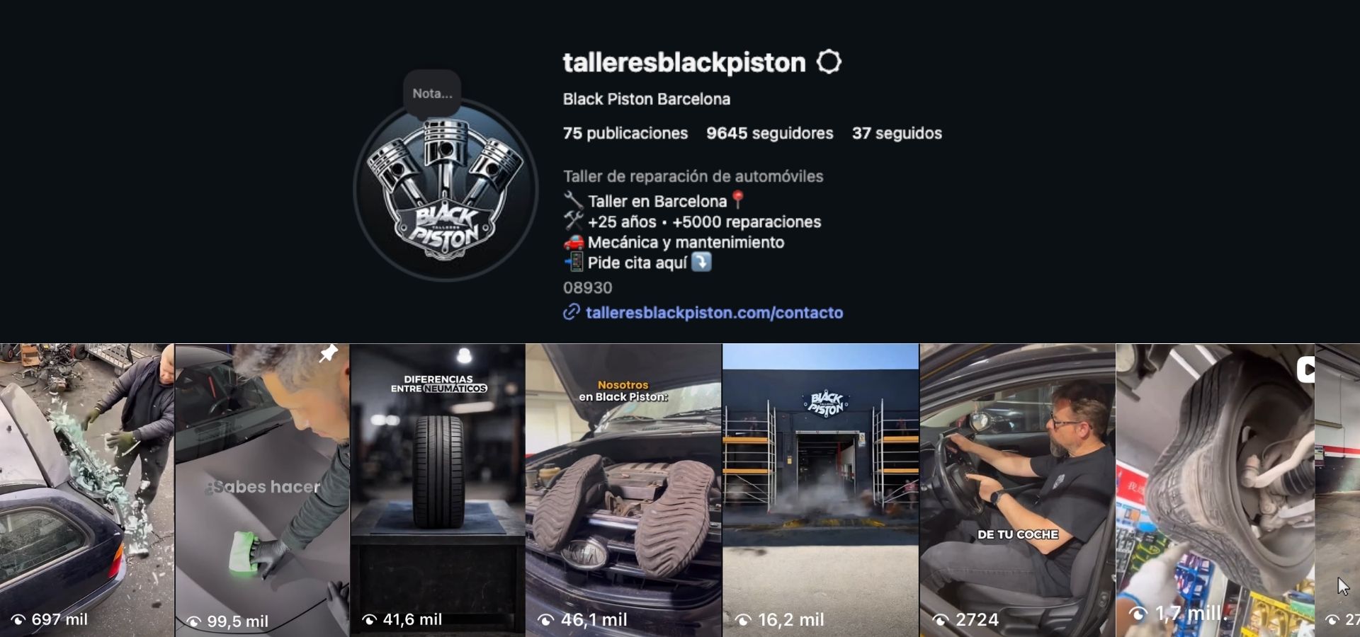 redes sociales black piston taller mecanico redes sociales black piston taller mecanico