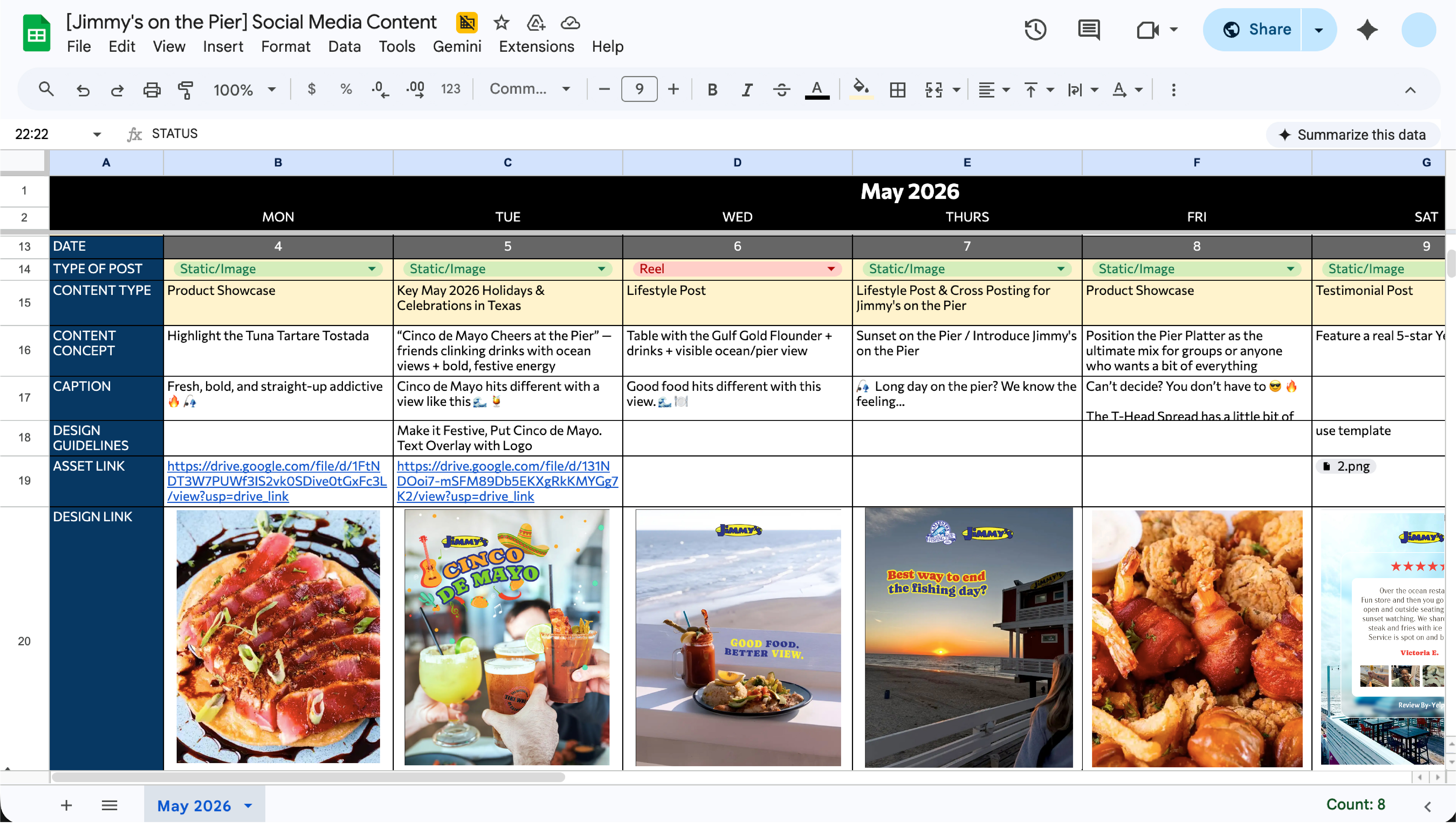 Content & Execution Systems desktop mockup