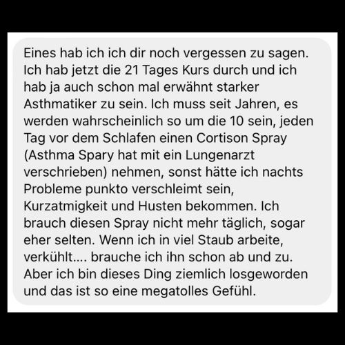 Teilnehmer-Feedback zu Warrior Breath