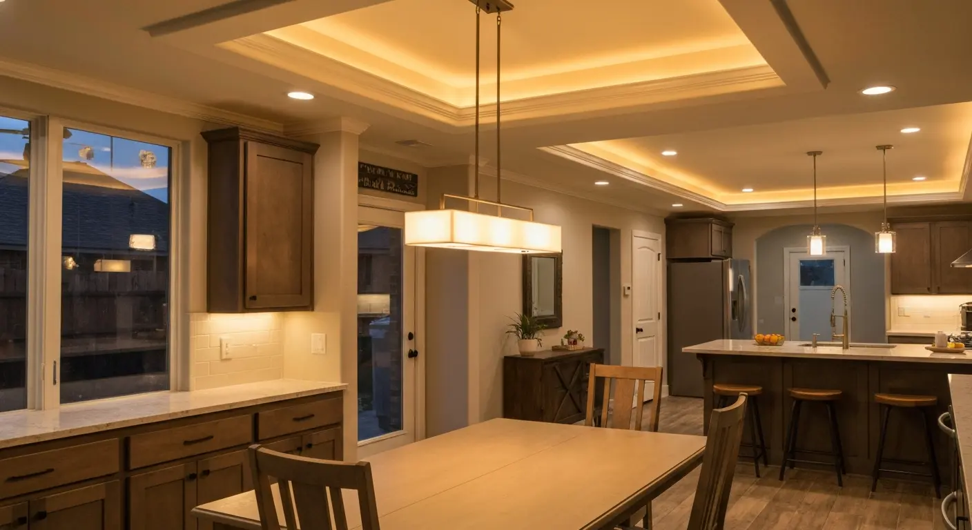 Indoor lighting design installation