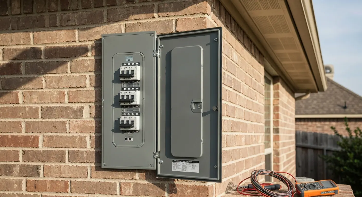 Residential electrical panel installation