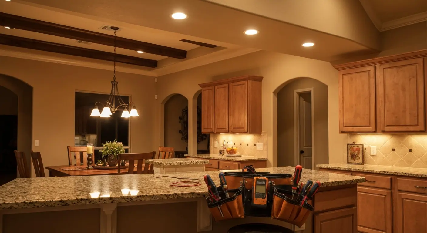 Residential indoor lighting installation