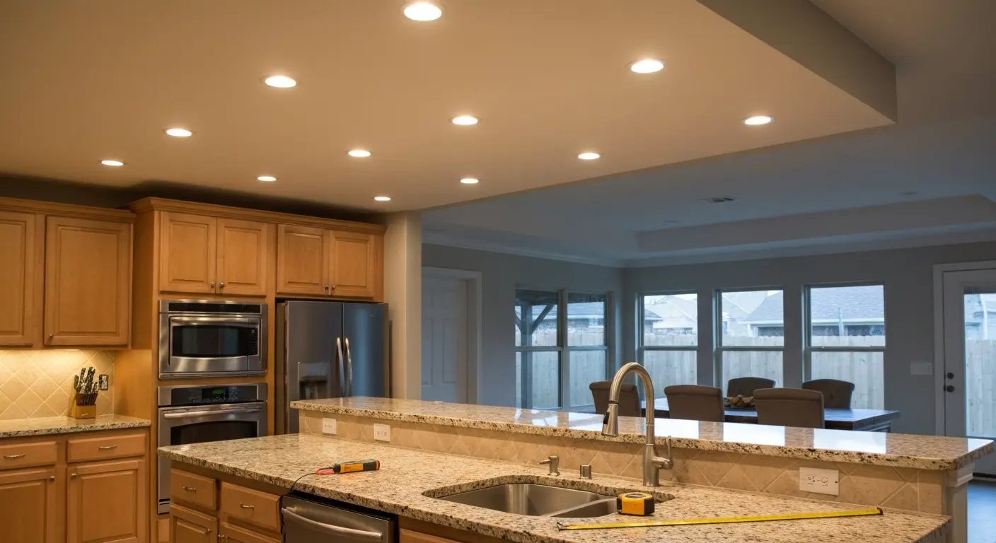 Indoor LED lighting installation