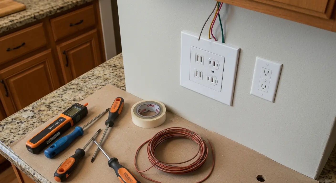 Residential outlet installation in Tyler