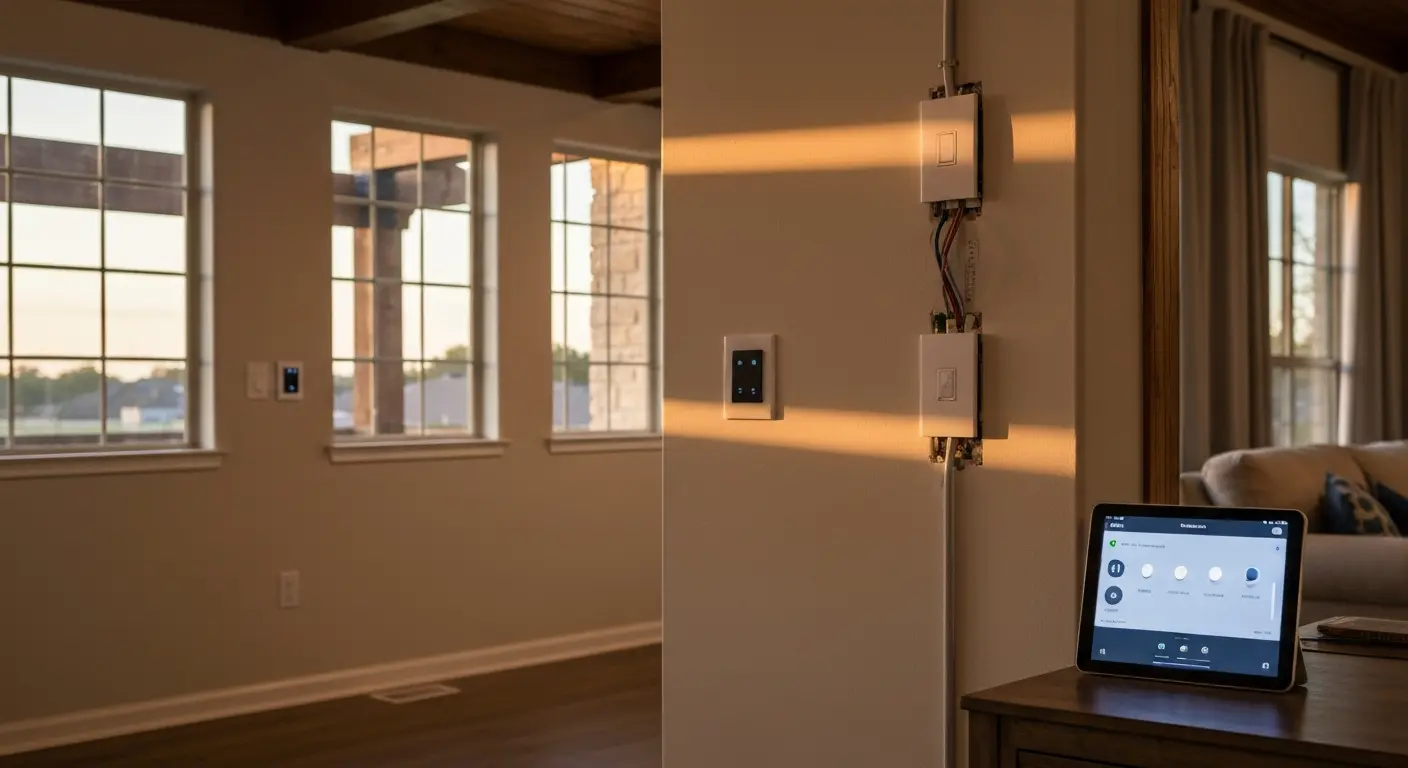 Smart lighting control system installation