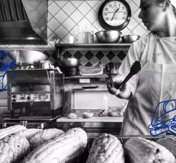 Chef Grégoire Jacquet cooking for guests in Berkeley