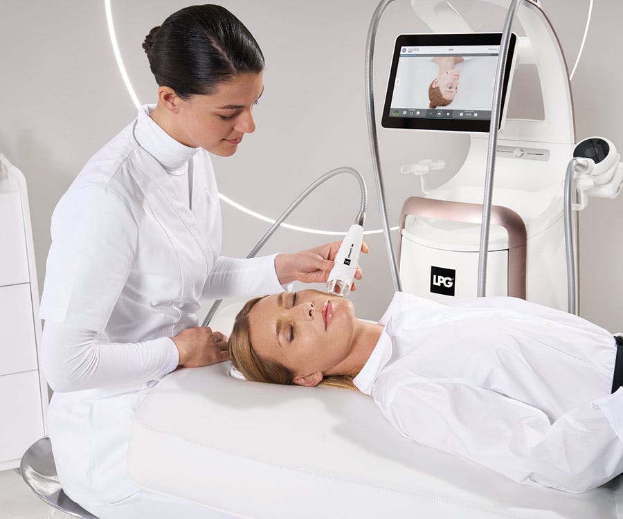 LPG Endermologie Ergolift facial treatment session at Nu Way Beauty