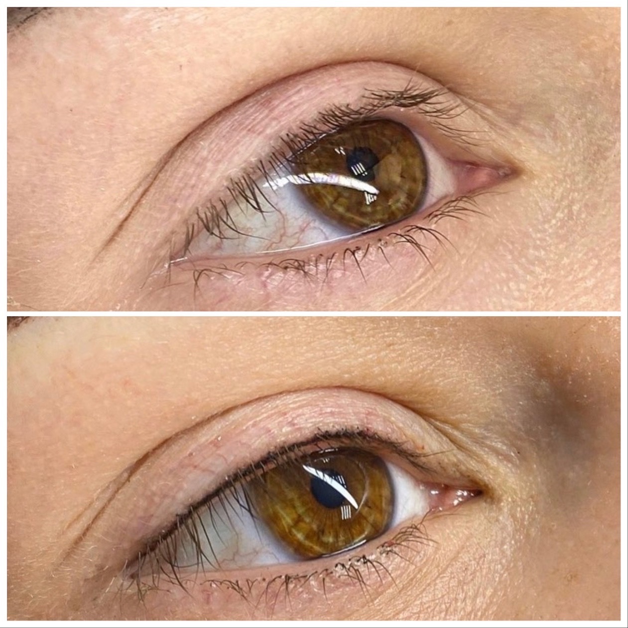 Permanent eyeliner client result