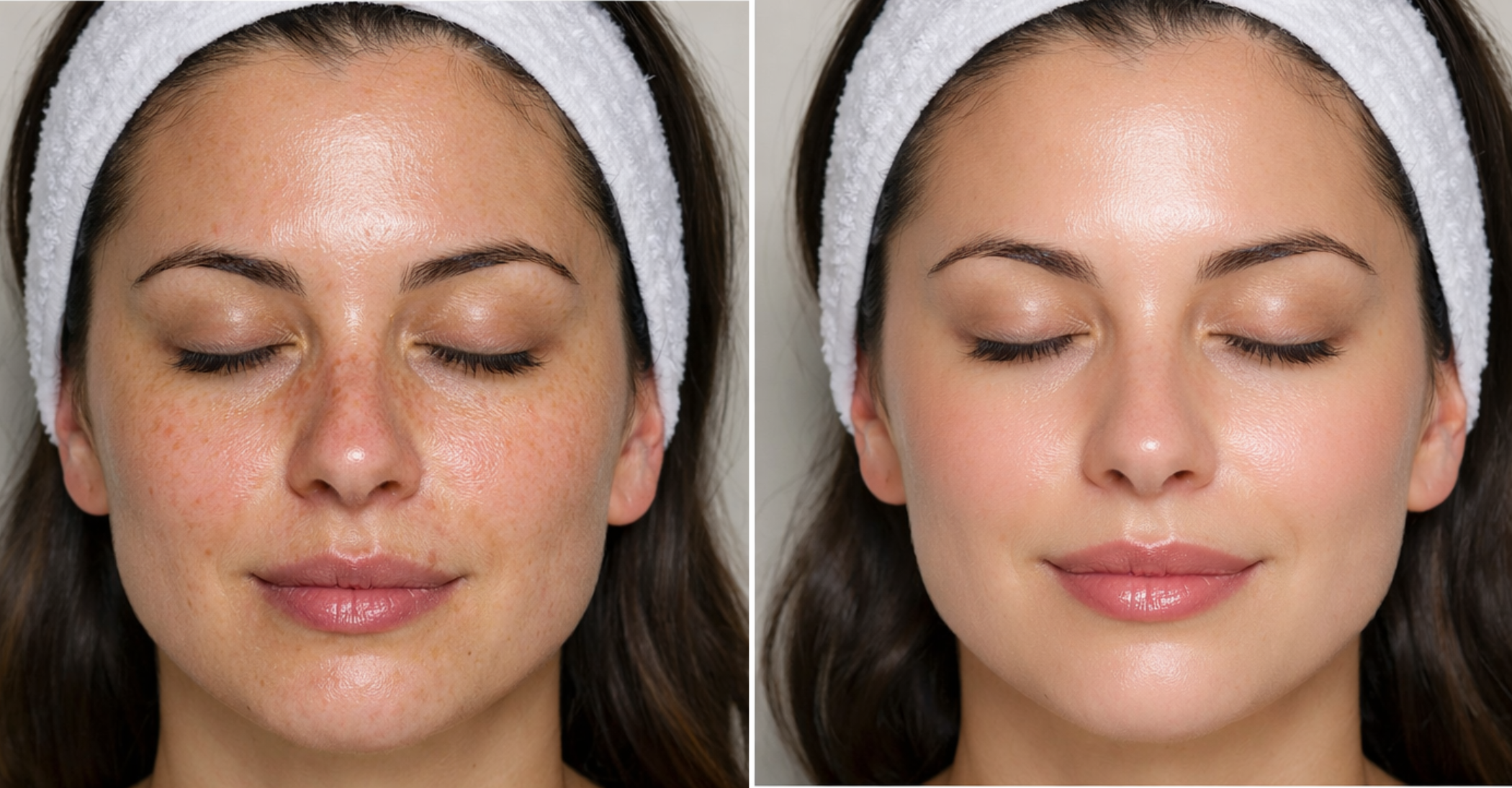 HydraFacial before and after at Nu Way Beauty — client three