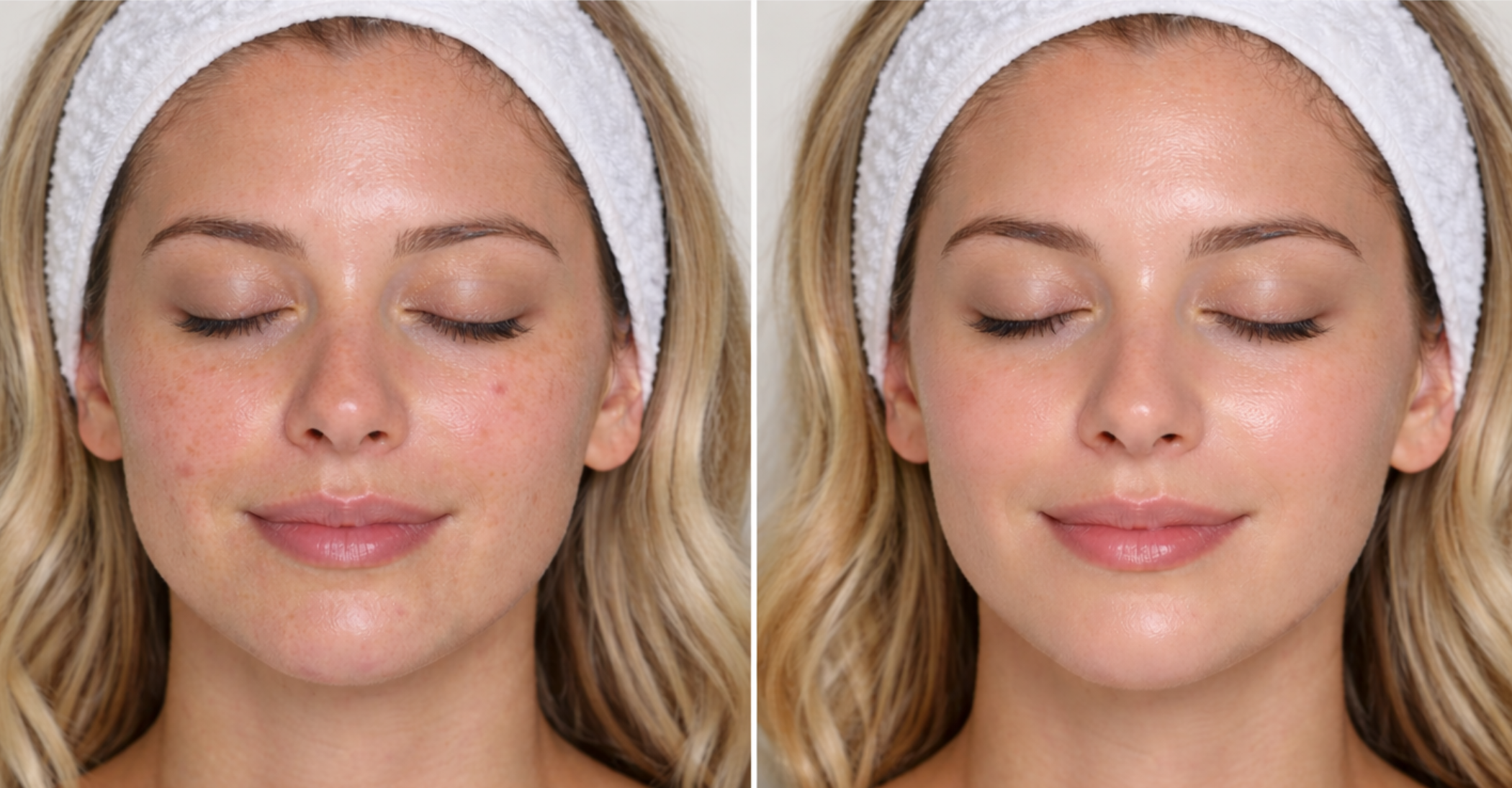 HydraFacial before and after at Nu Way Beauty — client four