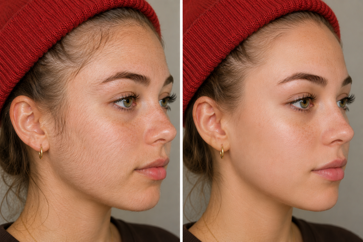 After dermaplaning