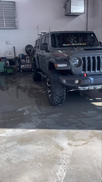 Instagram Reel from @gapcolumbus showing a Jeep windshield and wheel