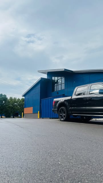 Instagram Reel from @gapcolumbus showing a truck parked outside the Gatsby building
