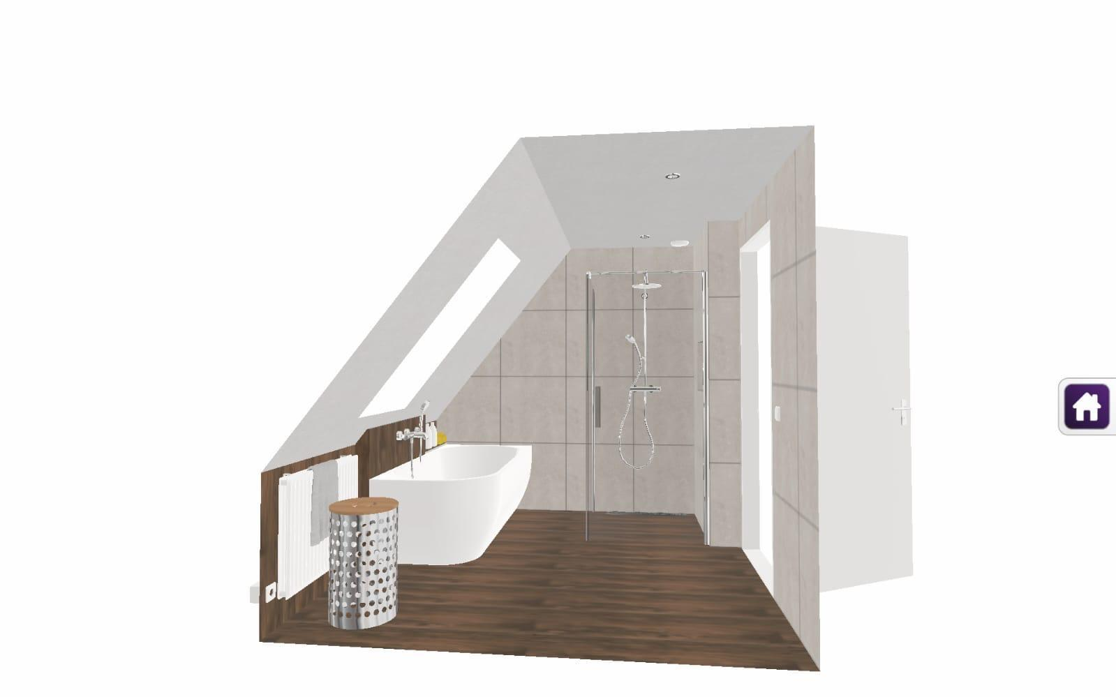 Ruimtelijk ontwerp van de badkamer in Heerde