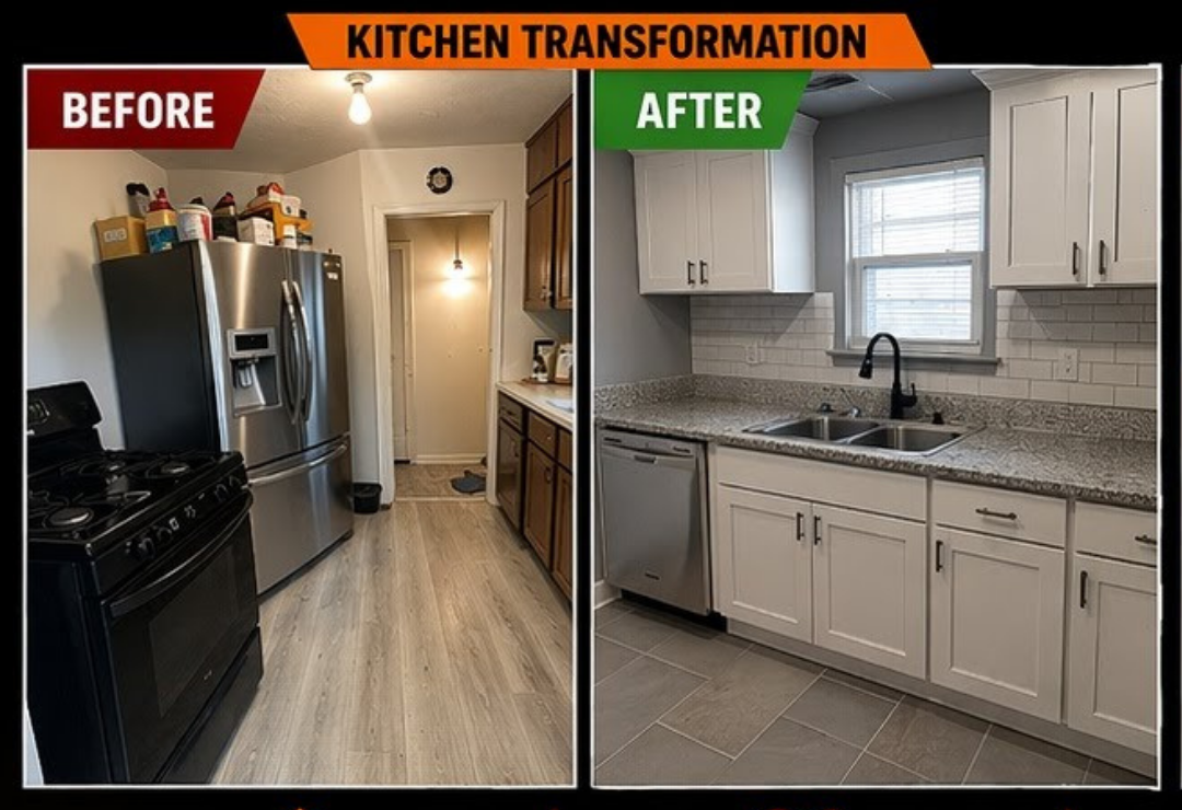 CJV Construction kitchen before and after remodel