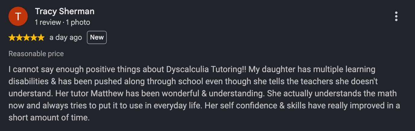 Five star Google review from Tracy Sherman